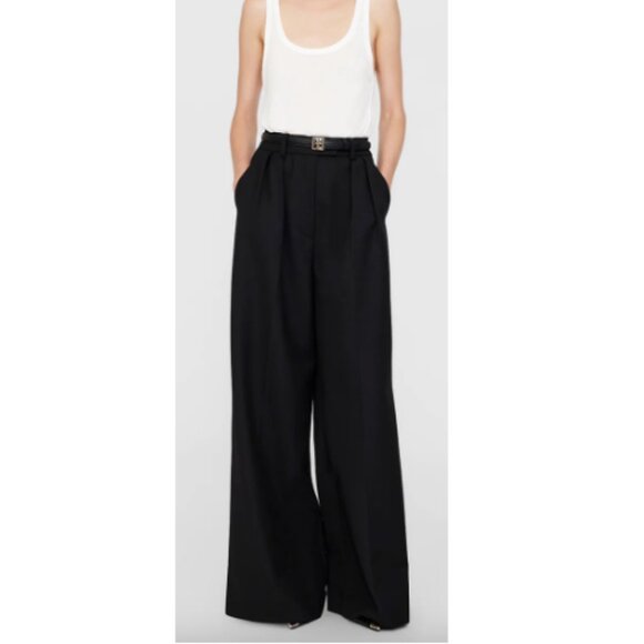 Anine Bing Black Wide-leg Trouser